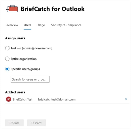 briefcatch-outlook-m365-modify-deployment