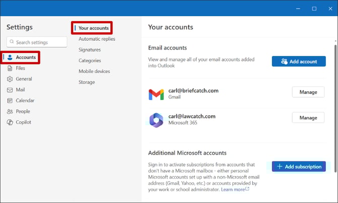 briefcatch-outlook-view-accounts